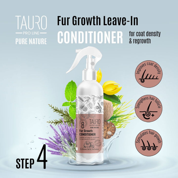 CLEARANCE Tauro Pro Line Pure Nature Fur Growth Leave - In Prompting Conditioner Spray For Daily Pet Skin And Coat Care, Hair Regrowth - SuperiorCare.Pet