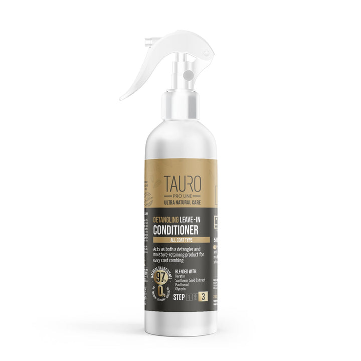 CLEARANCE Tauro Pro Line Ultra Natural Care detangling leave - in conditioner for dogs and cats coat - SuperiorCare.Pet